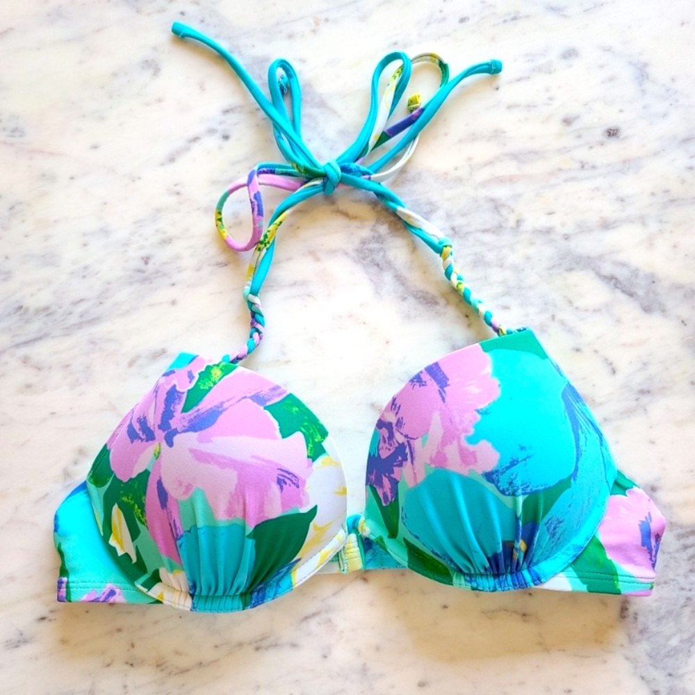 Aerie Charley Tropical Floral Swim Top